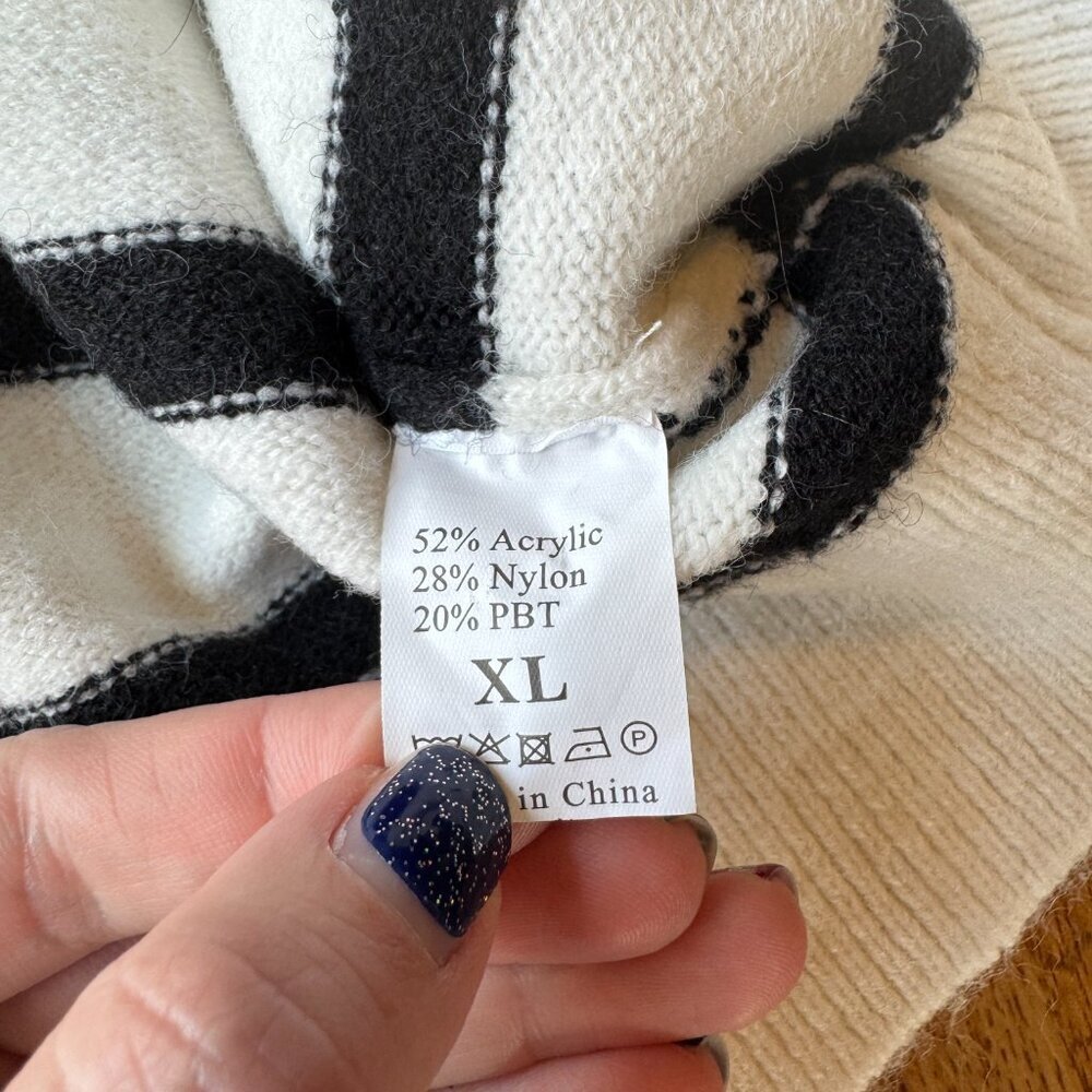 Nautical Style Striped Sweater Size XL - Picture 3 of 6